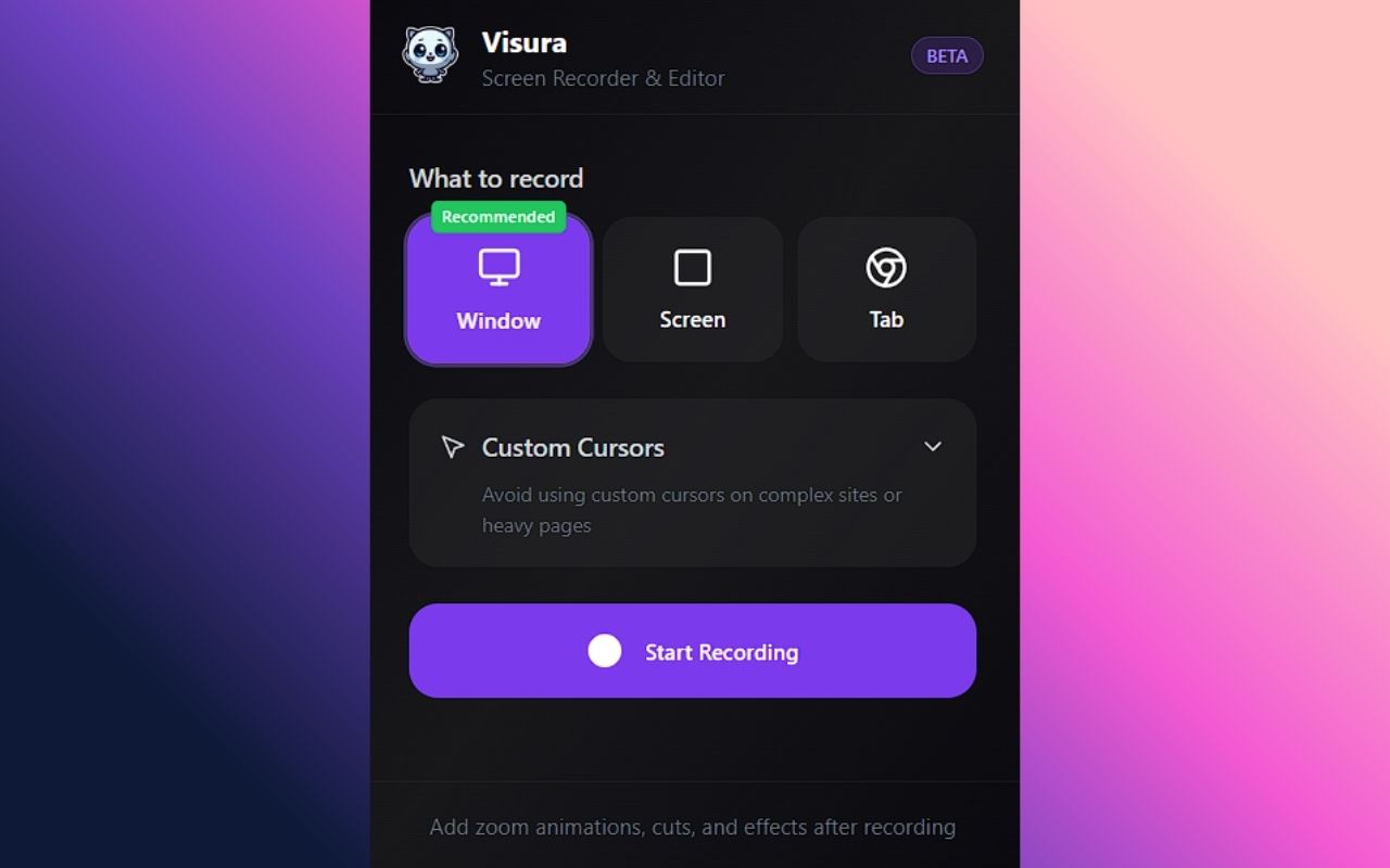 Screenshot 2 of Visura - Screen Recorder and editor
