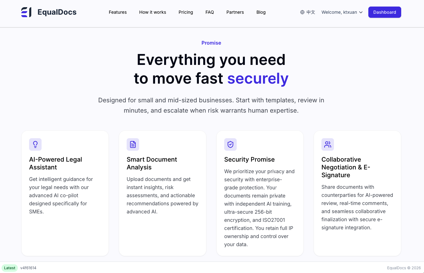 Screenshot 2 of EqualDocs AI