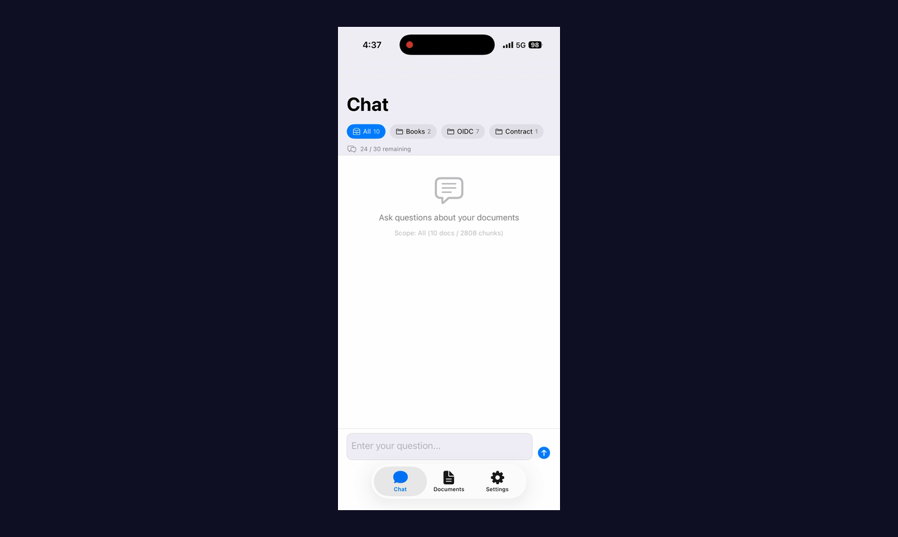 Screenshot 2 of LocalRAG!