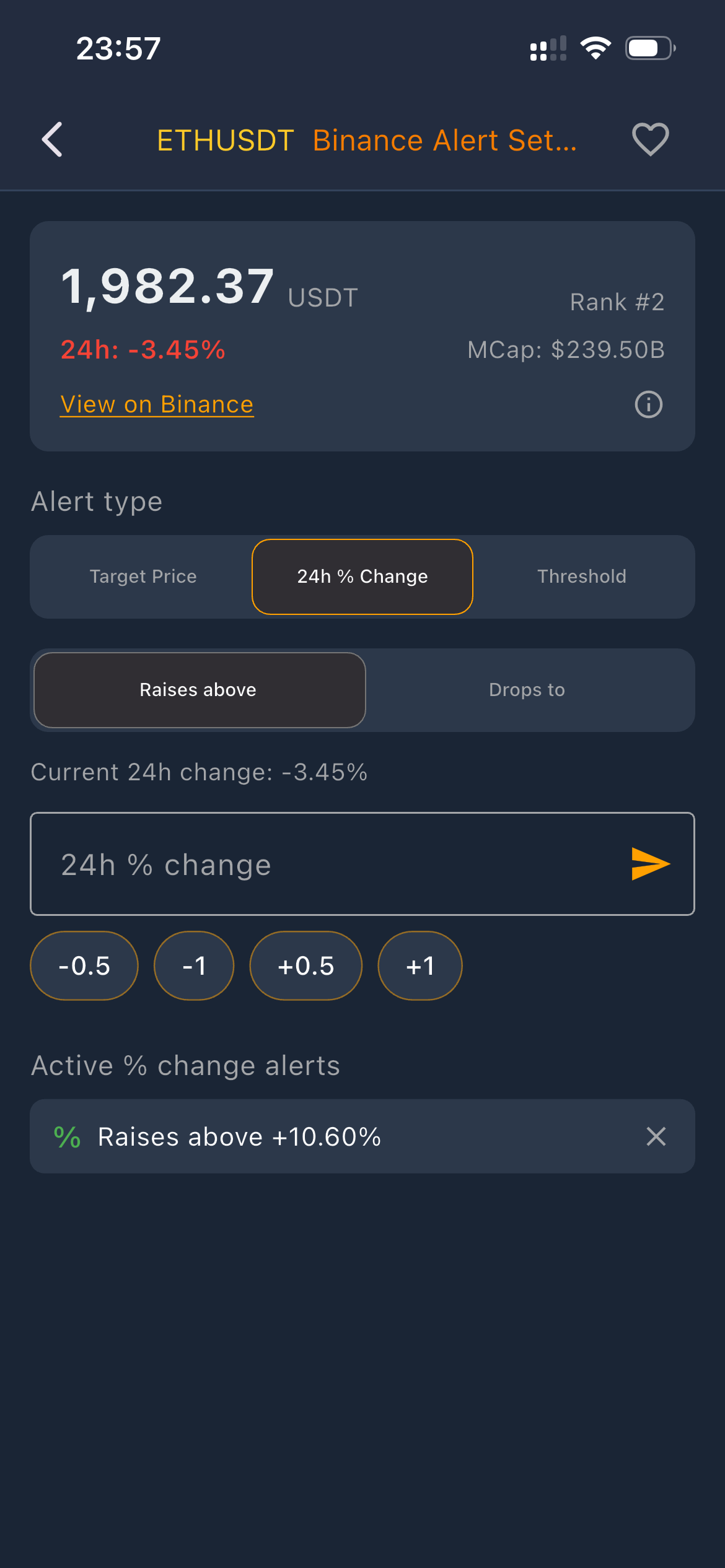 Screenshot 3 of Crypto Tools Alerts