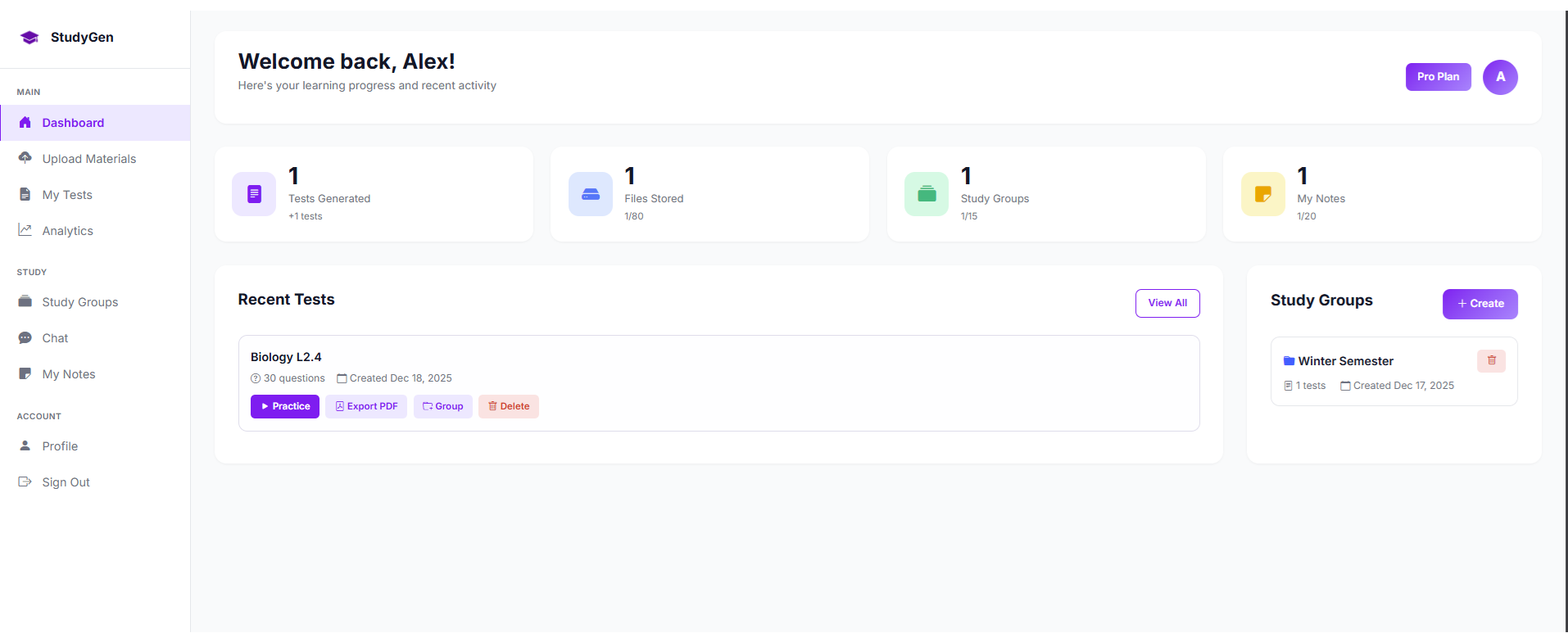 Screenshot 2 of StudyGen