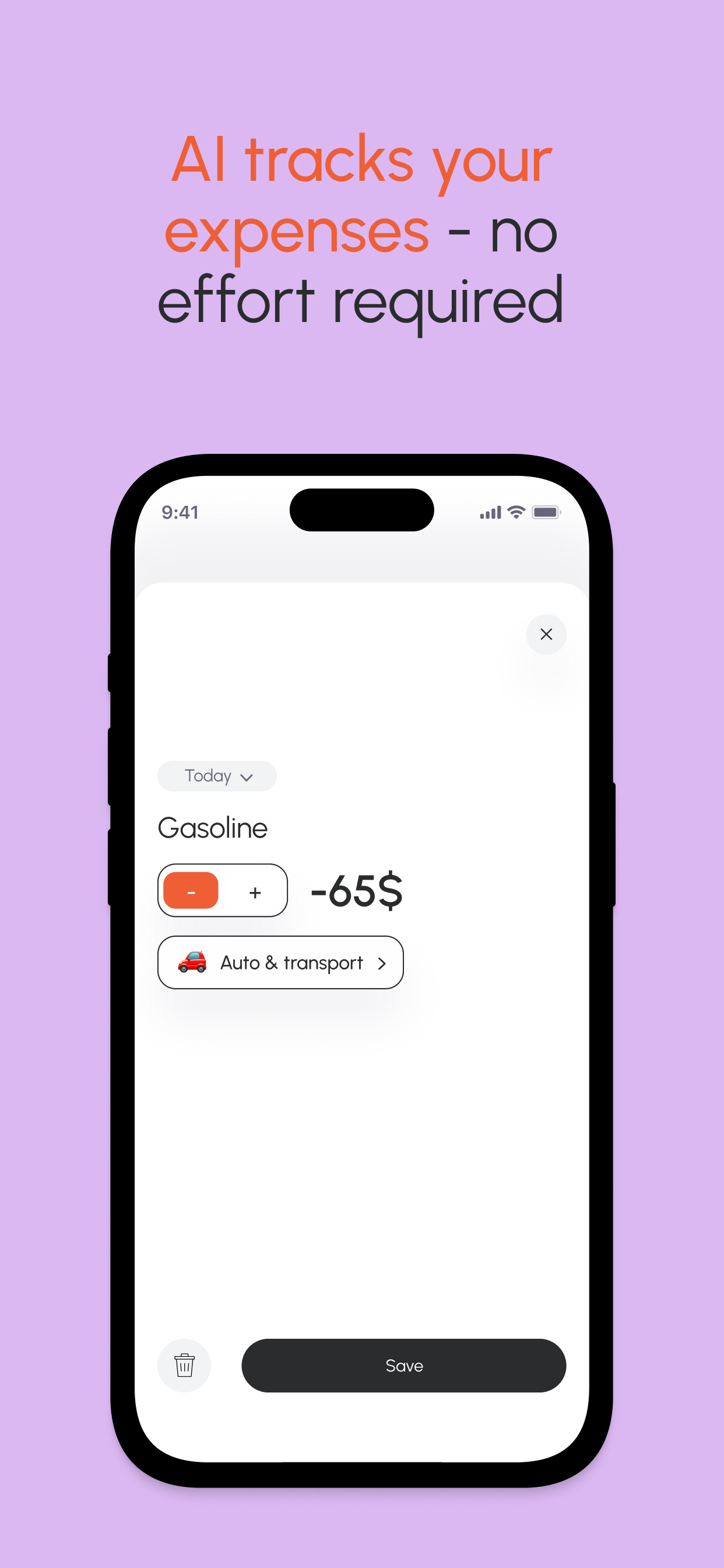 Screenshot 4 of Vossa: AI expense tracker 