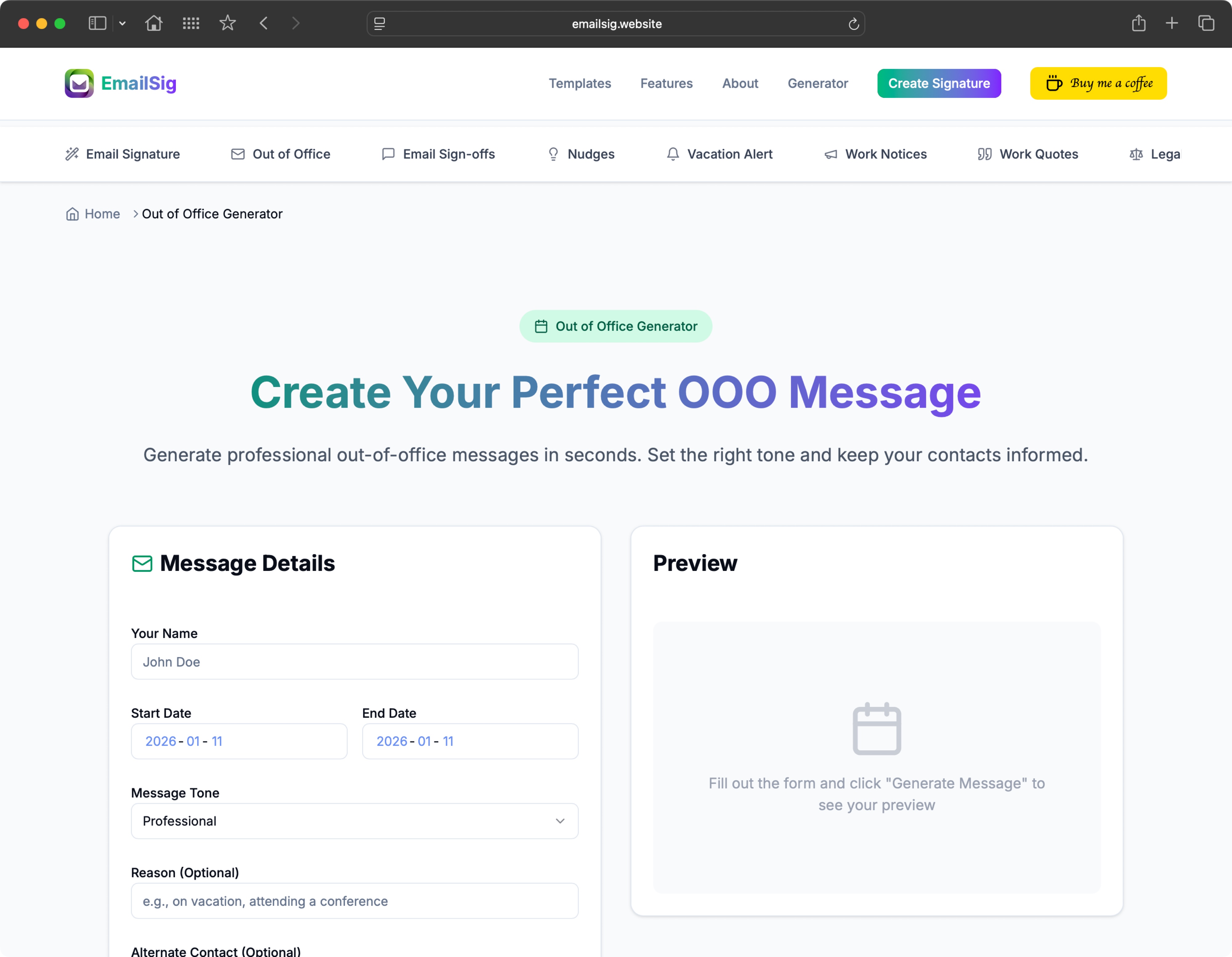 Screenshot 4 of EmailSig