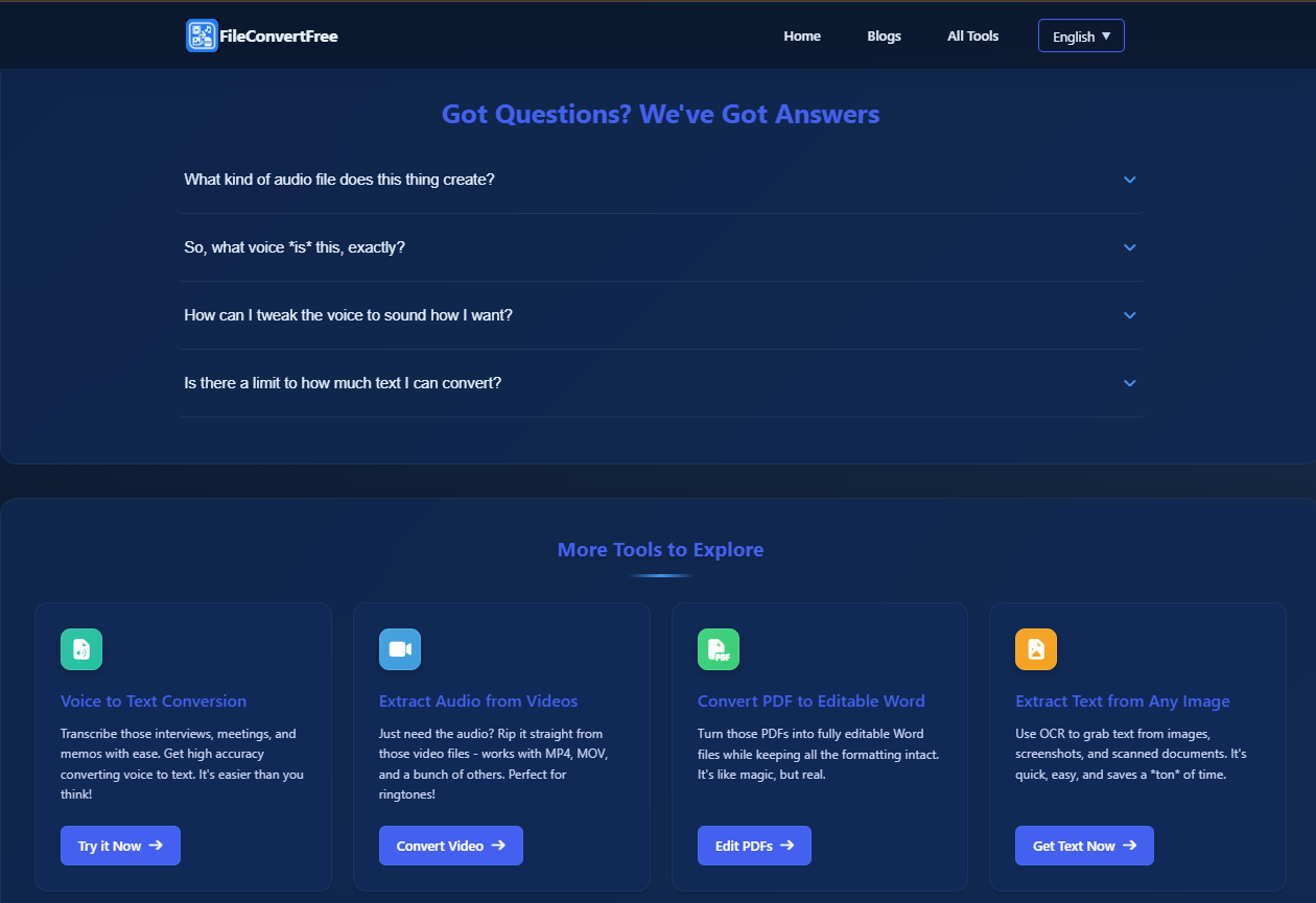 Screenshot 1 of FileConvertFree