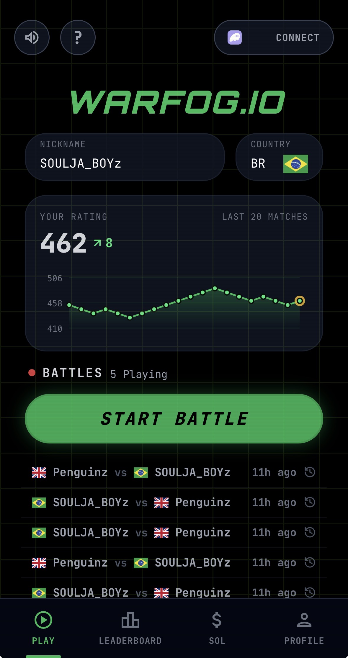 Screenshot 1 of Warfog.io