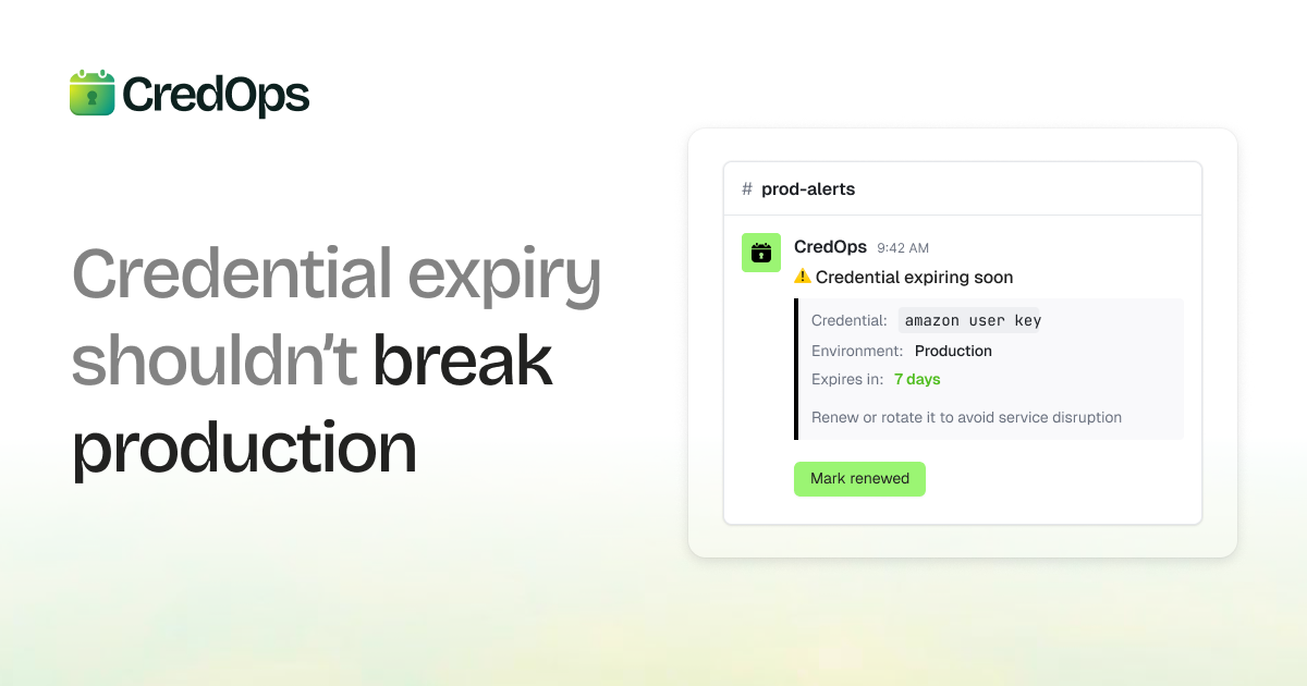 Screenshot 1 of CredOps