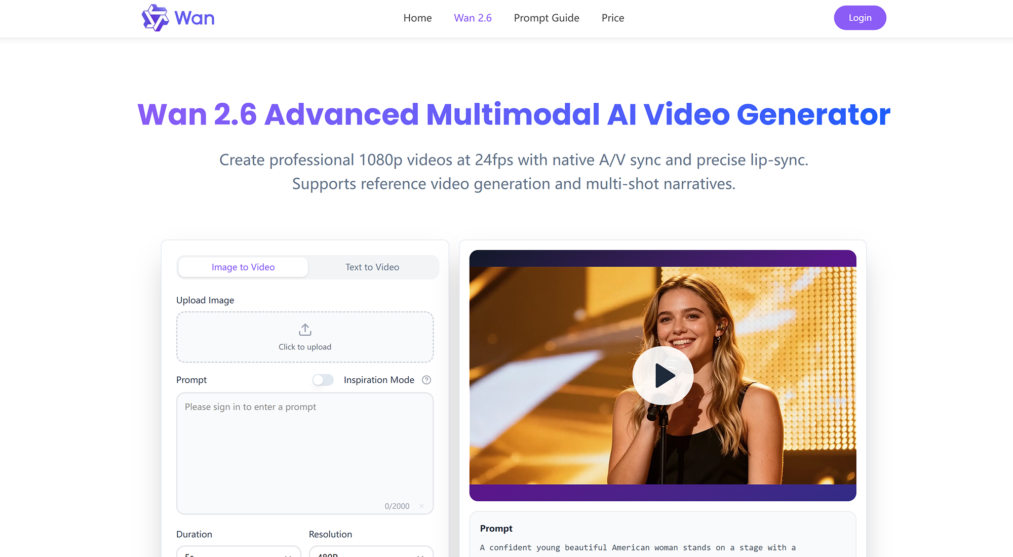 Screenshot 1 of Wan 2.6 - AI Video Generation