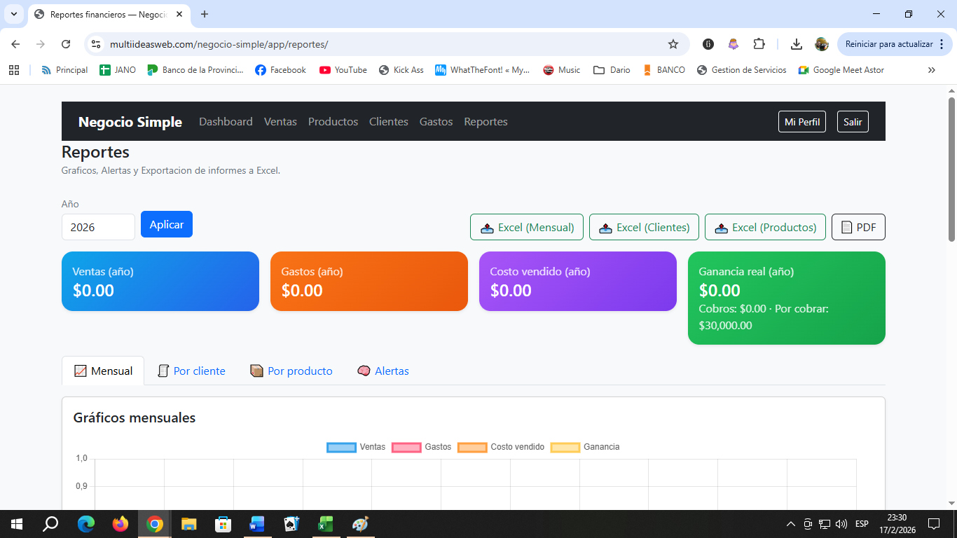 Screenshot 2 of Negocio Simple