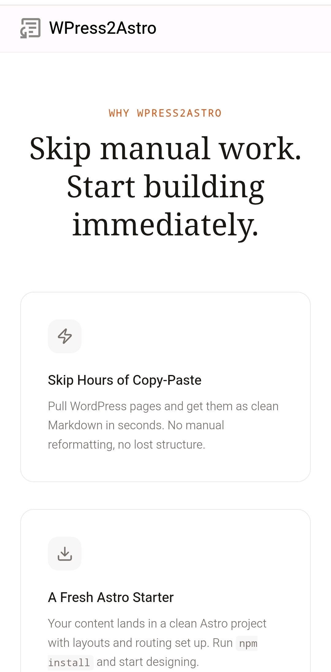 Screenshot 4 of WPress2Astro 