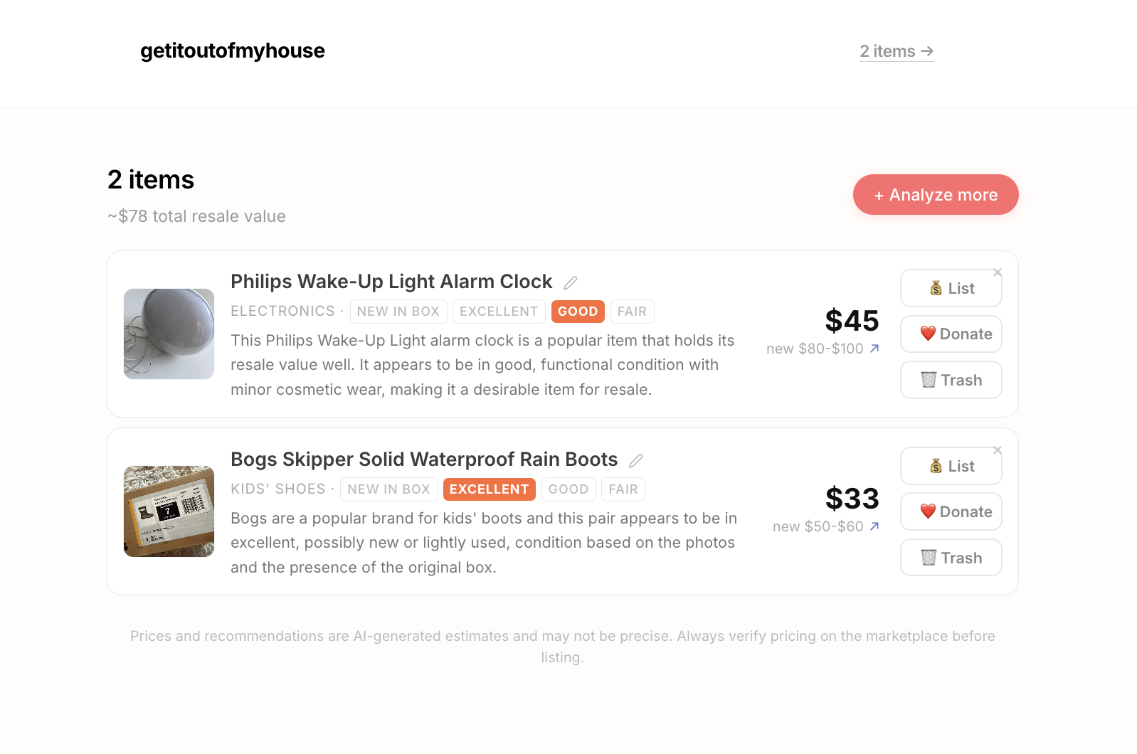 Screenshot 1 of GetItOutOfMyHouse