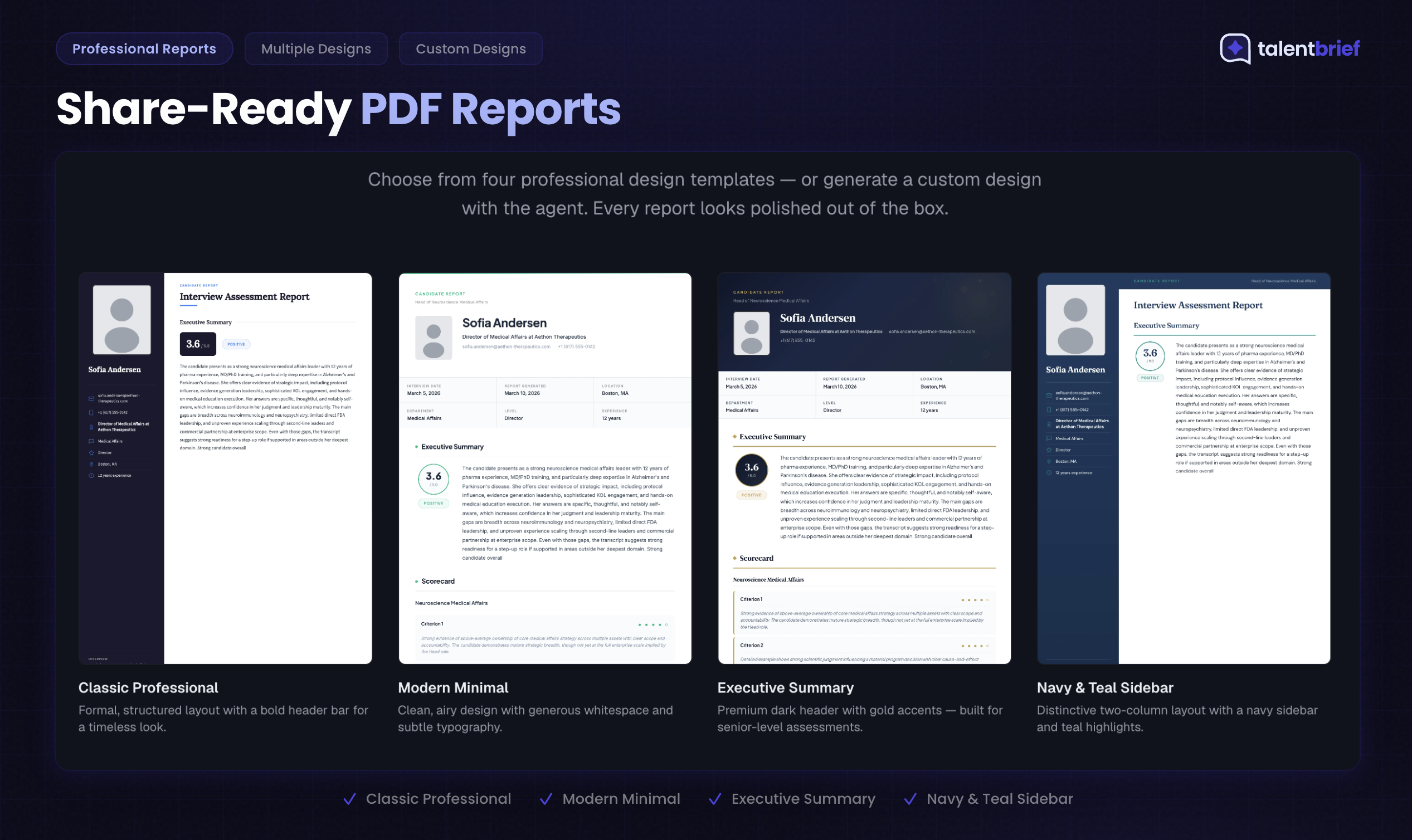 Screenshot 2 of TalentBrief