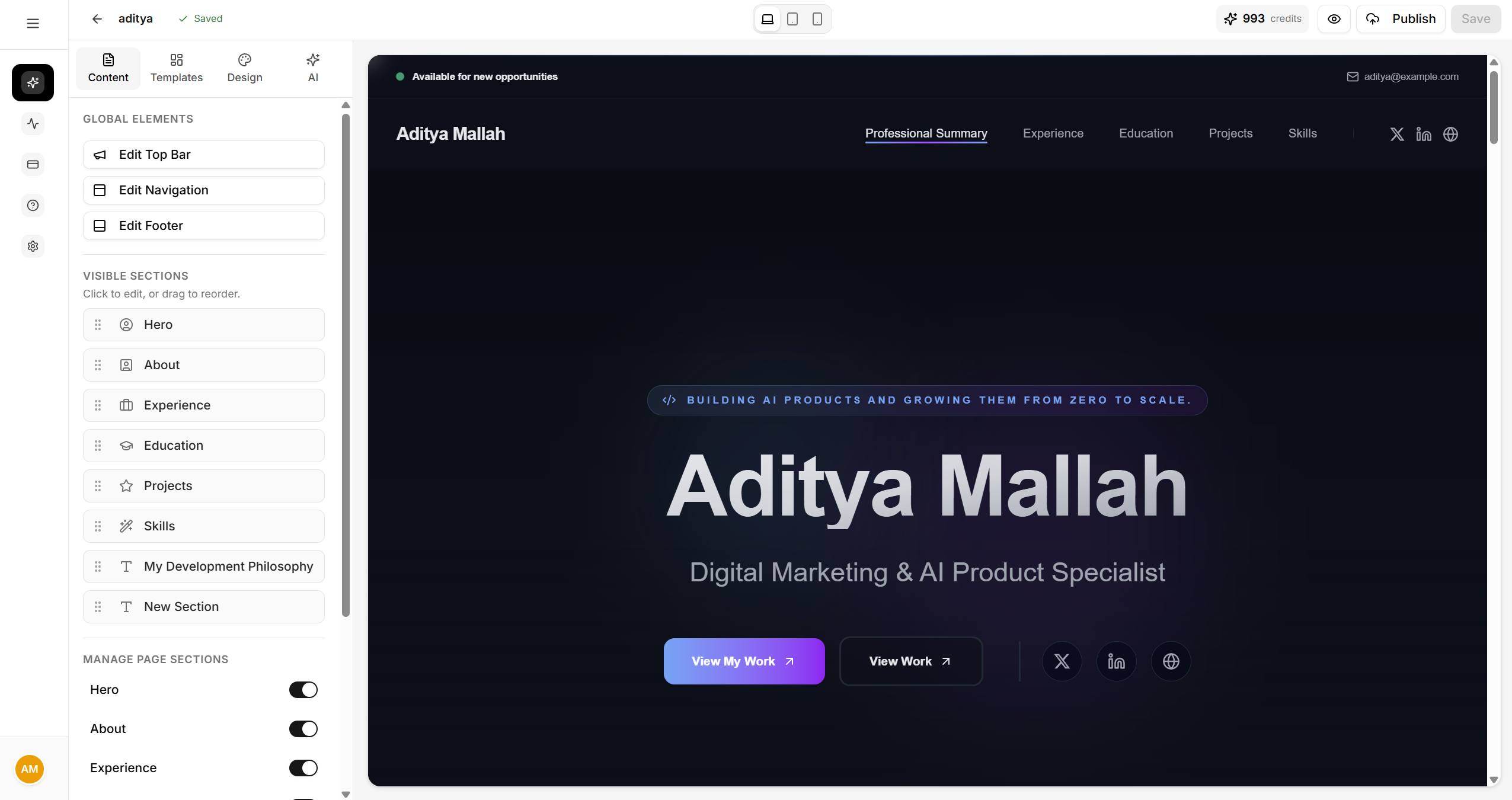 Screenshot 2 of 0Portfolio