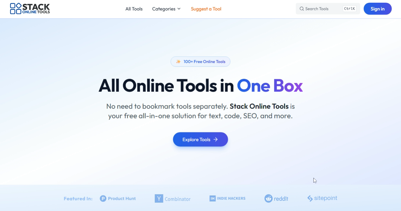 Screenshot 1 of Stack Online Tools