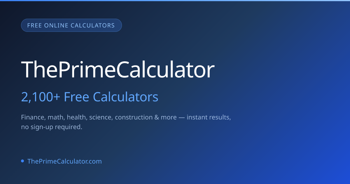 Screenshot 1 of ThePrimeCalculator