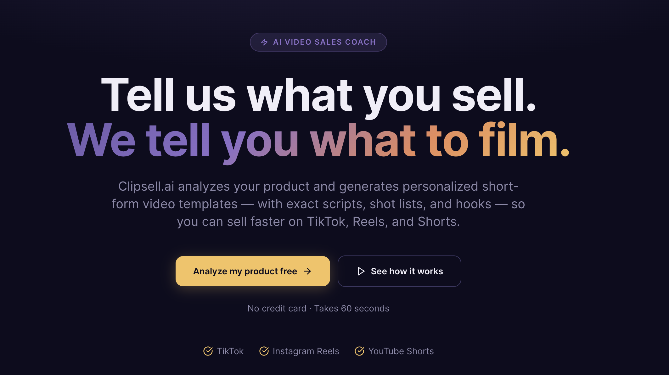 Screenshot 1 of ClipSell AI