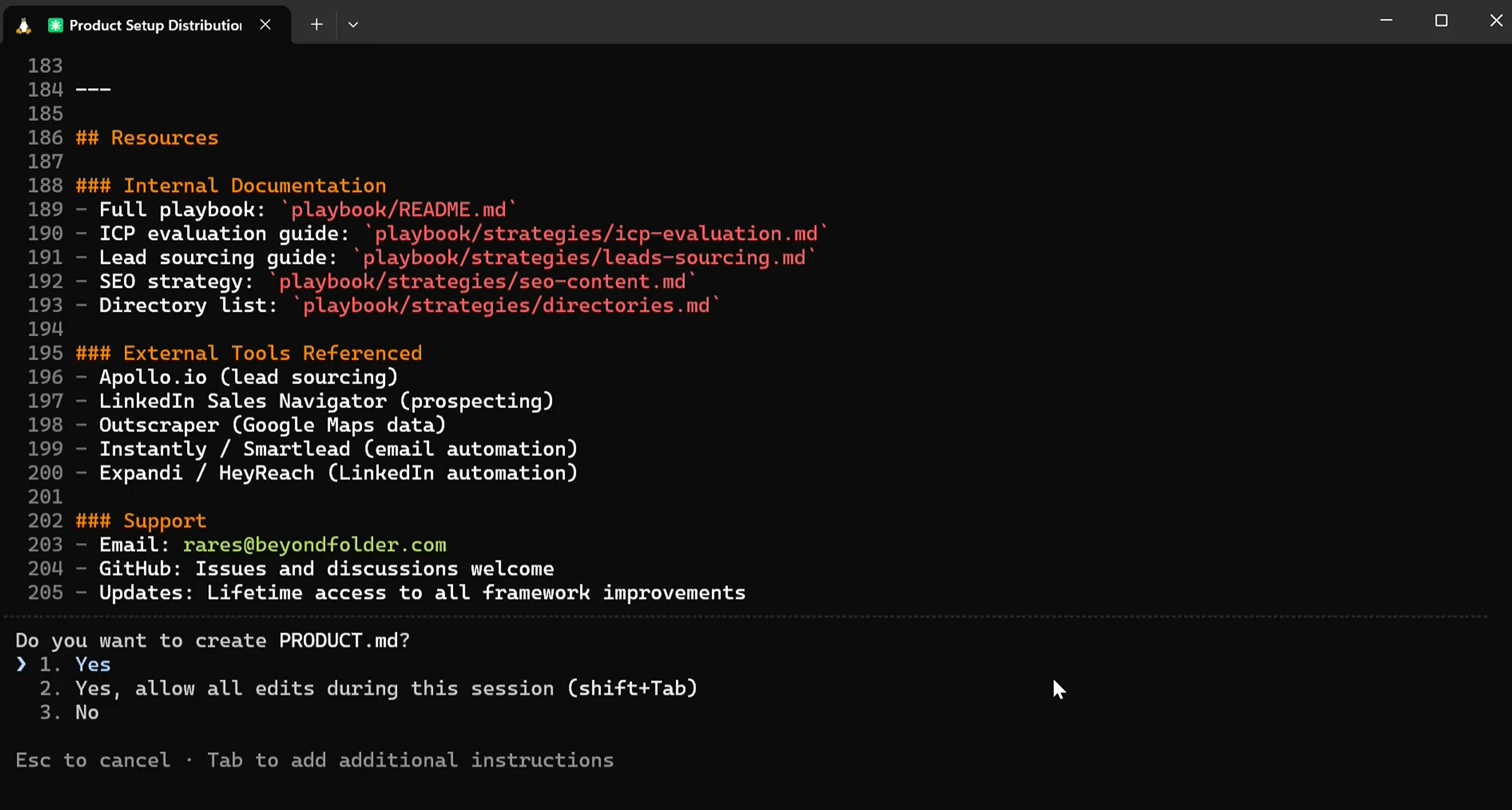 Screenshot 3 of Claude Code Distribution Framework