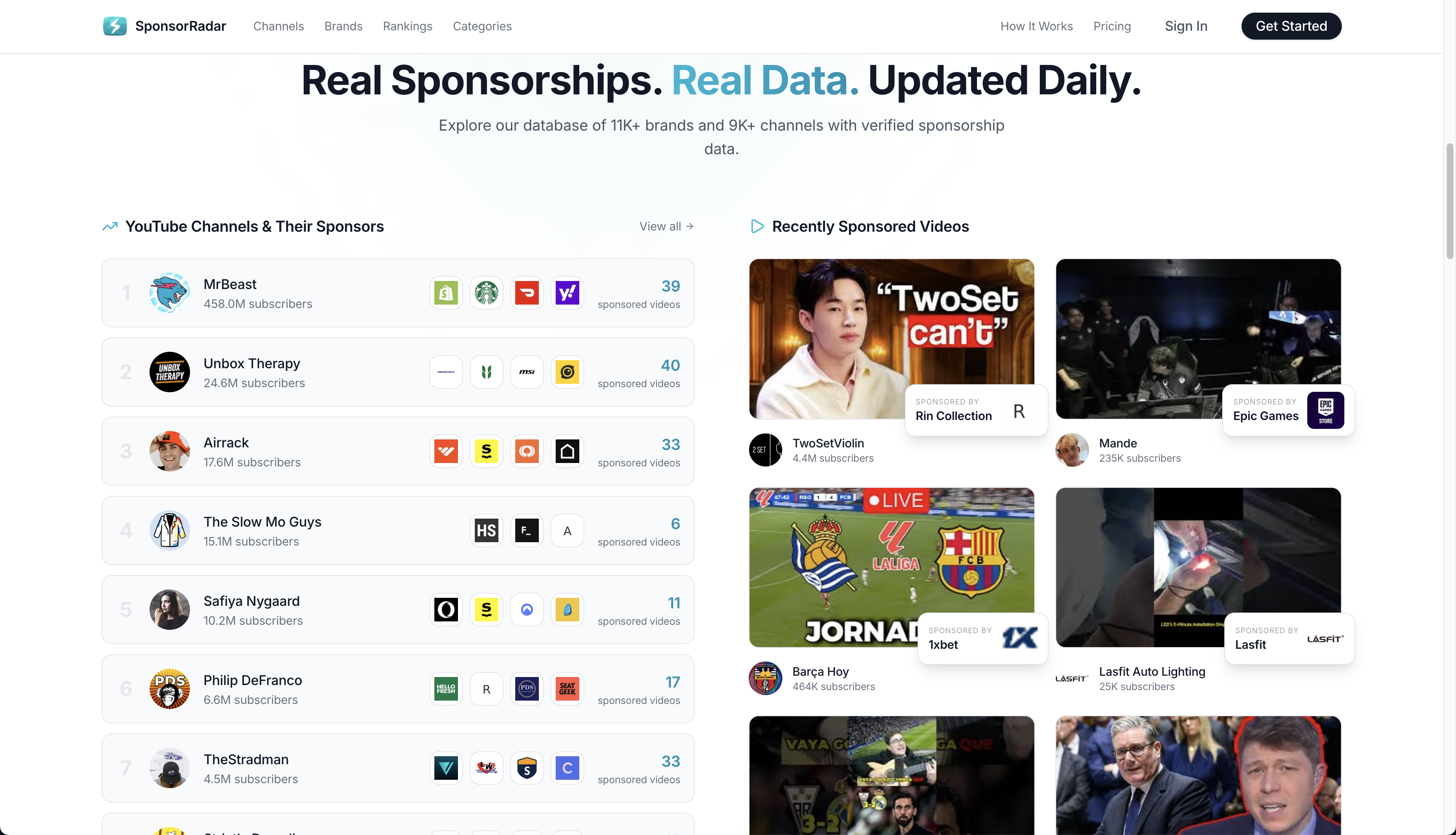 Screenshot 2 of SponsorRadar