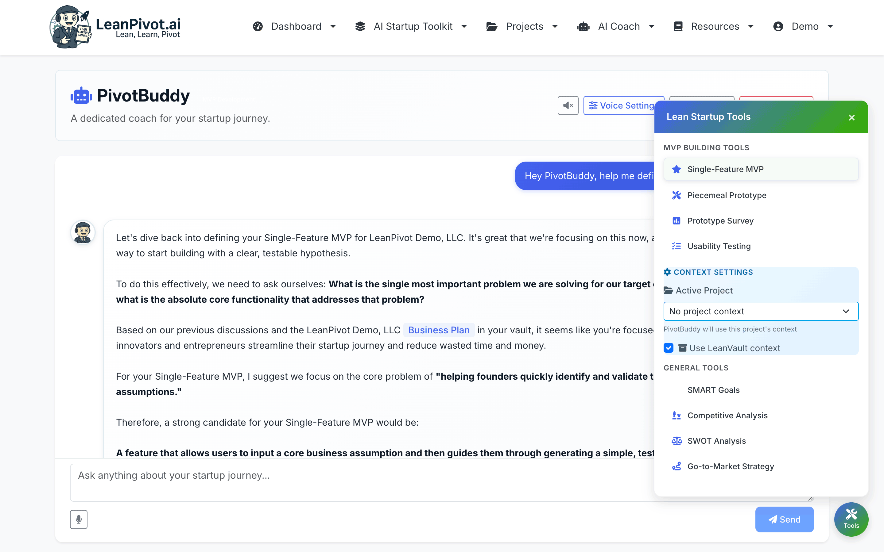 Screenshot 5 of LeanPivot.ai