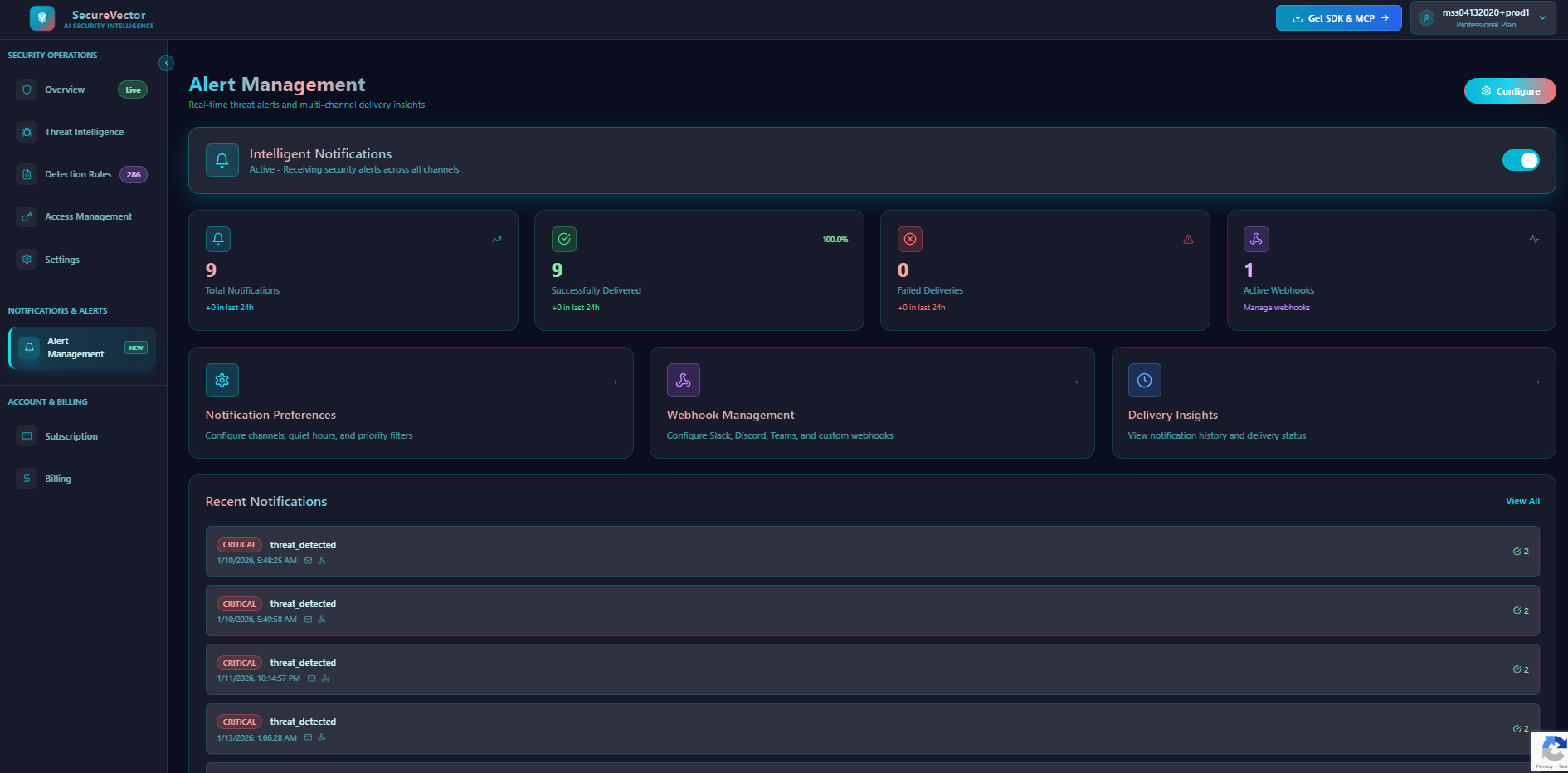 Screenshot 3 of SecureVector