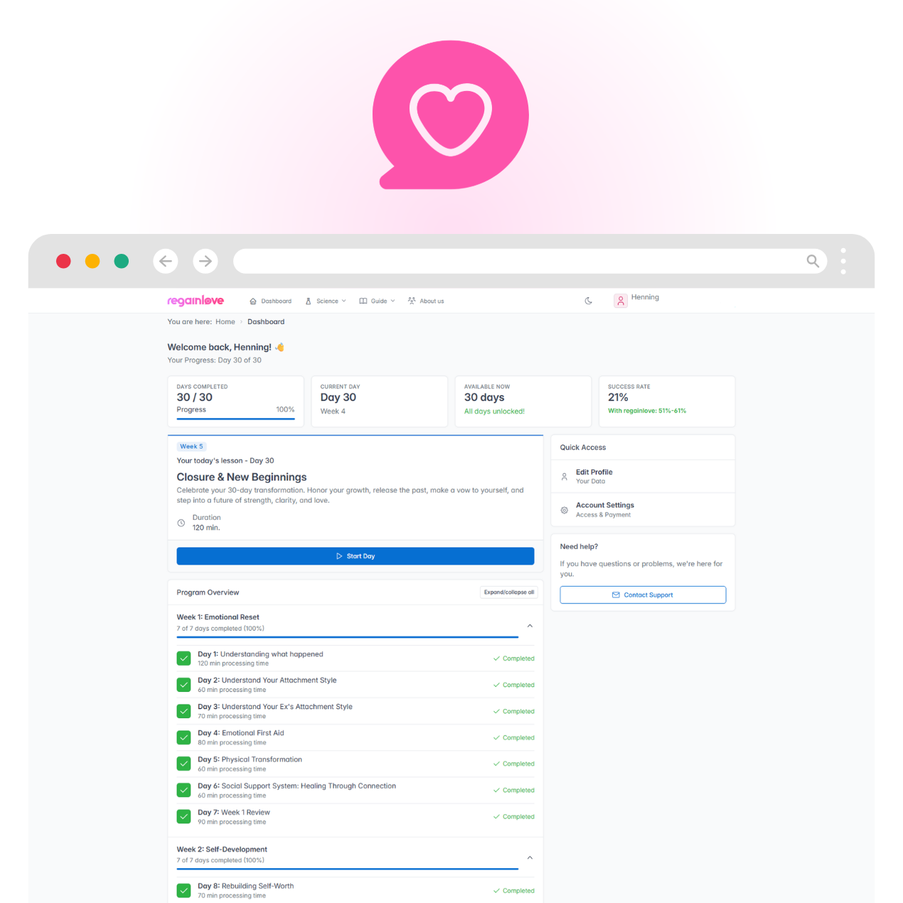 Screenshot 3 of RegainLove.com