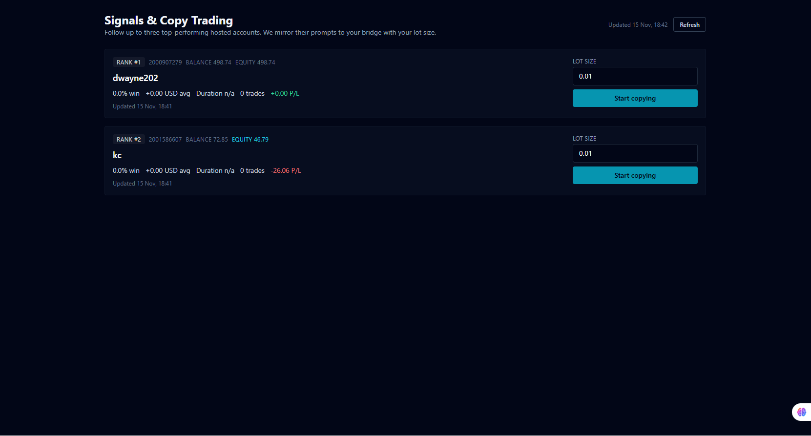 Screenshot 4 of Apex Agentic Trader