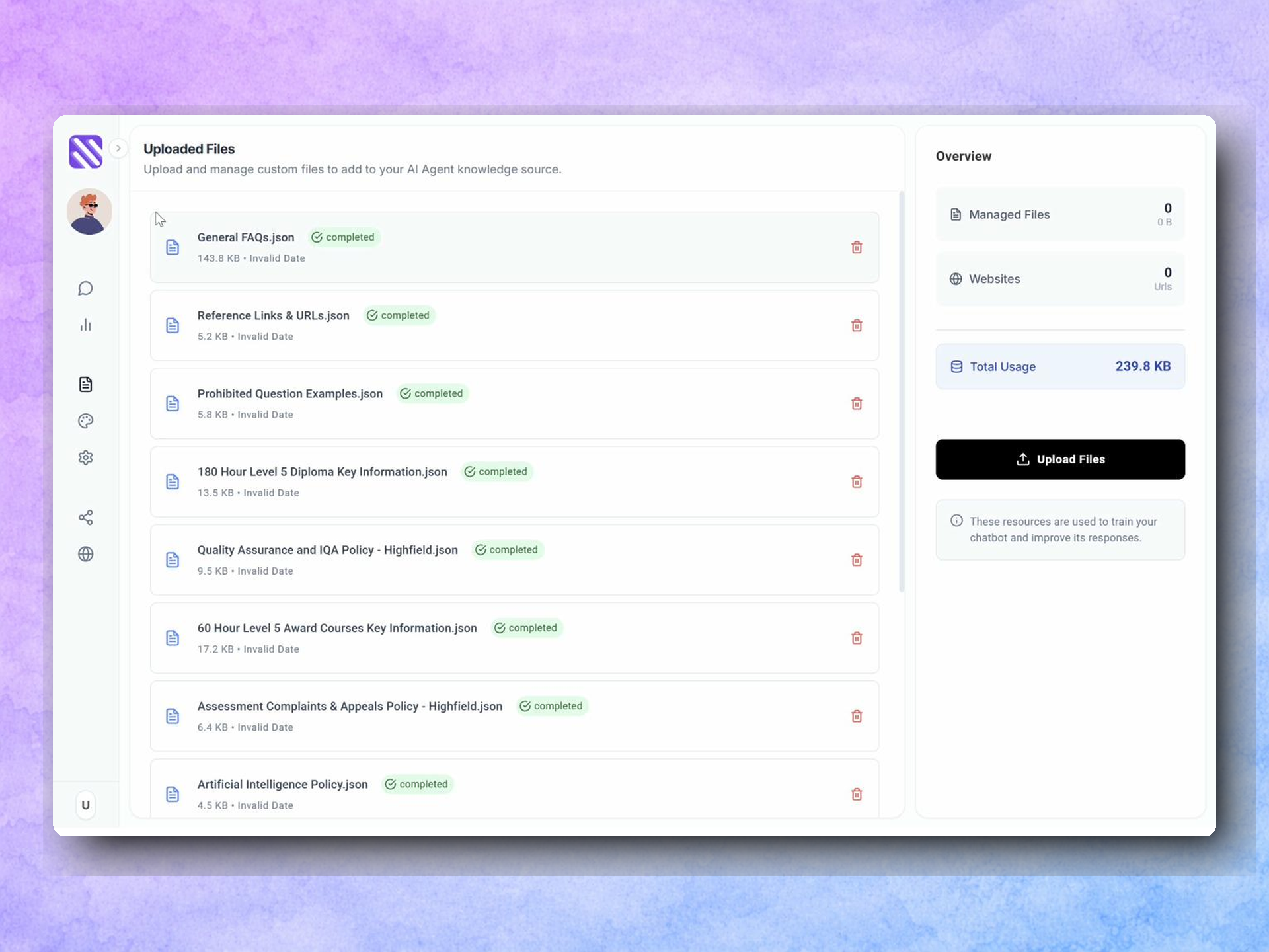 Screenshot 4 of SmushChat AI Chatbot Agent Builder