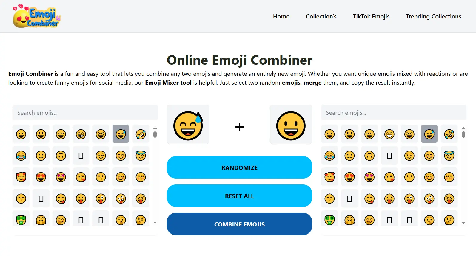Screenshot 1 of Emoji Combiner