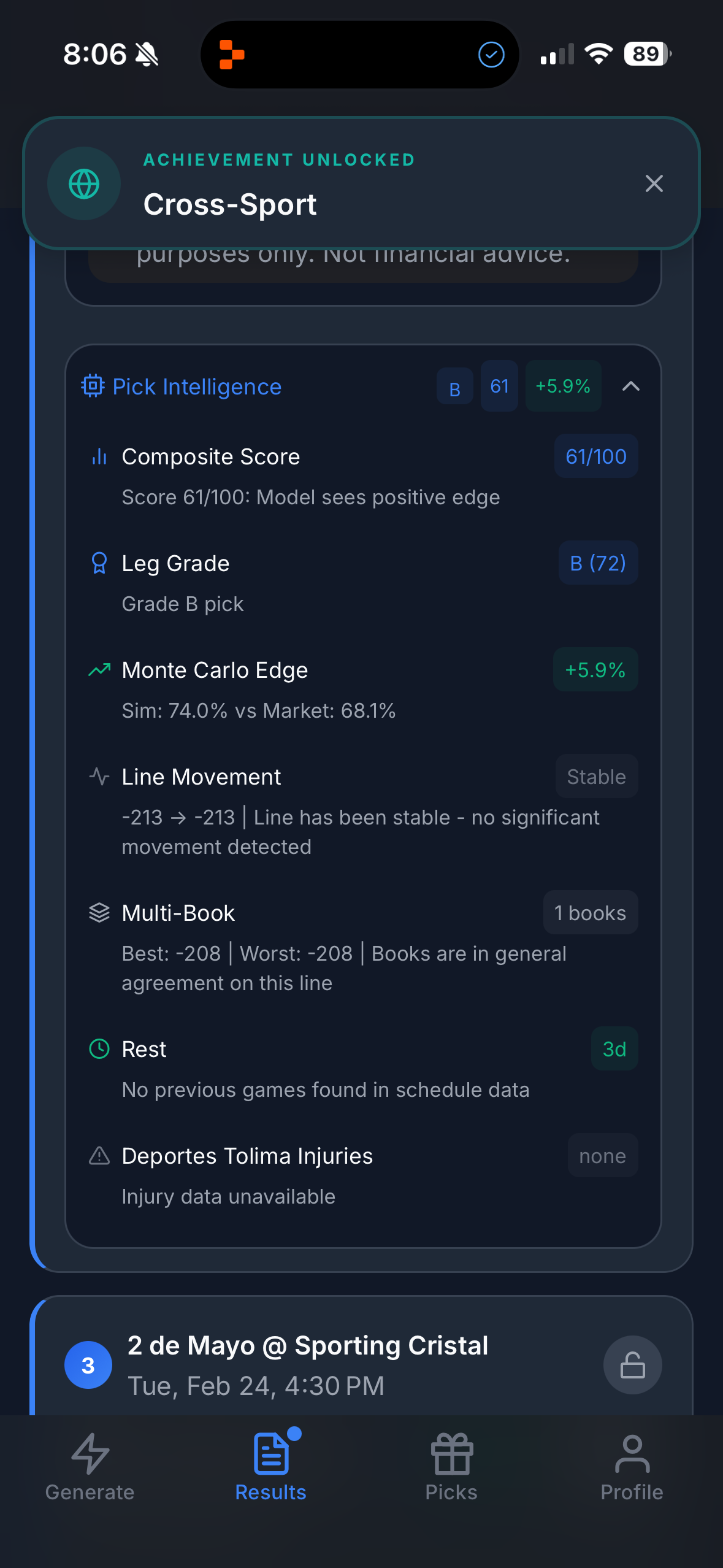 Screenshot 10 of Parlay Pilot