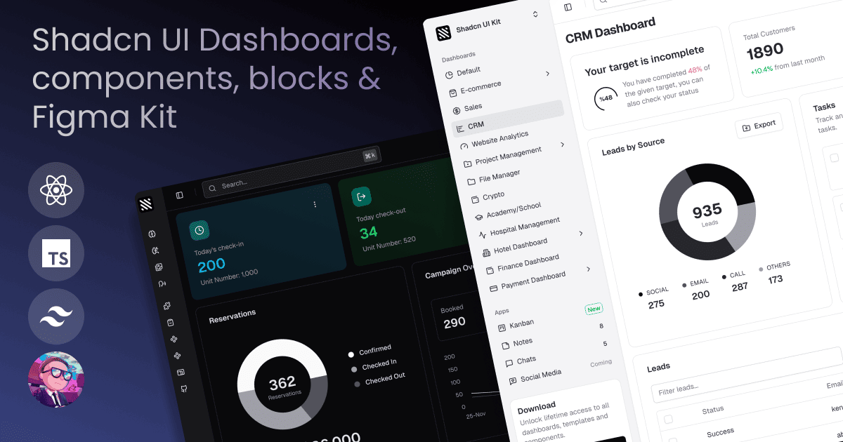 Screenshot 1 of Shadcn UI Kit