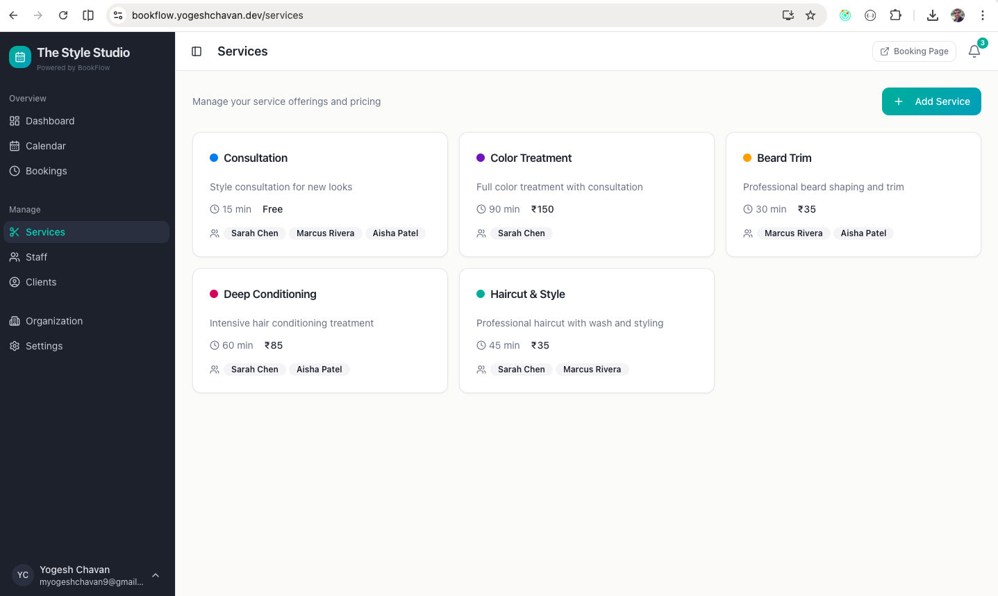 Screenshot 1 of A Multi-vendor Appointment Booking App
