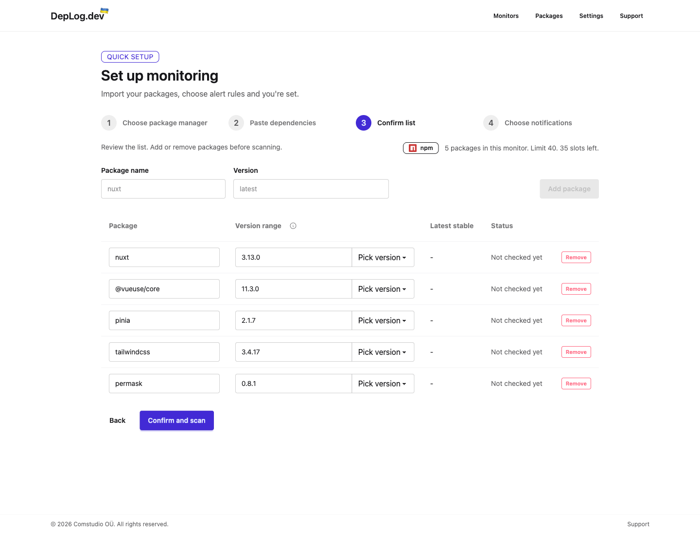 Screenshot 4 of DepLog