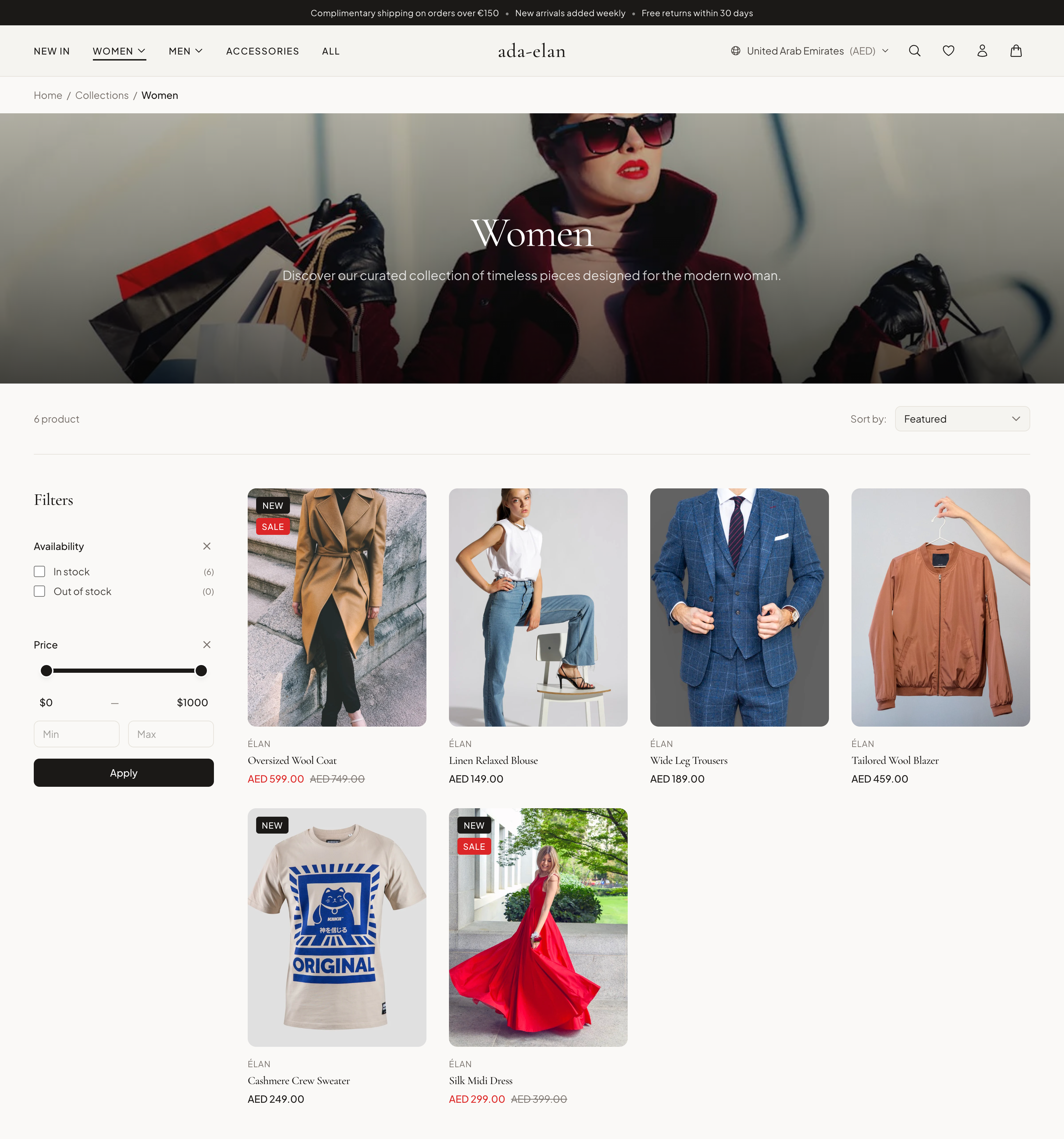 Screenshot 2 of Ada - Premium Shopify Hydrogen Starter K