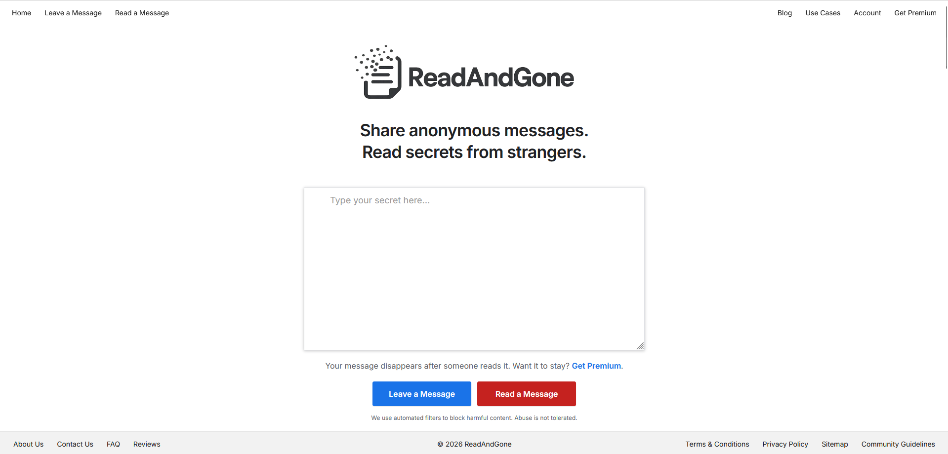 Screenshot 1 of ReadAndGone