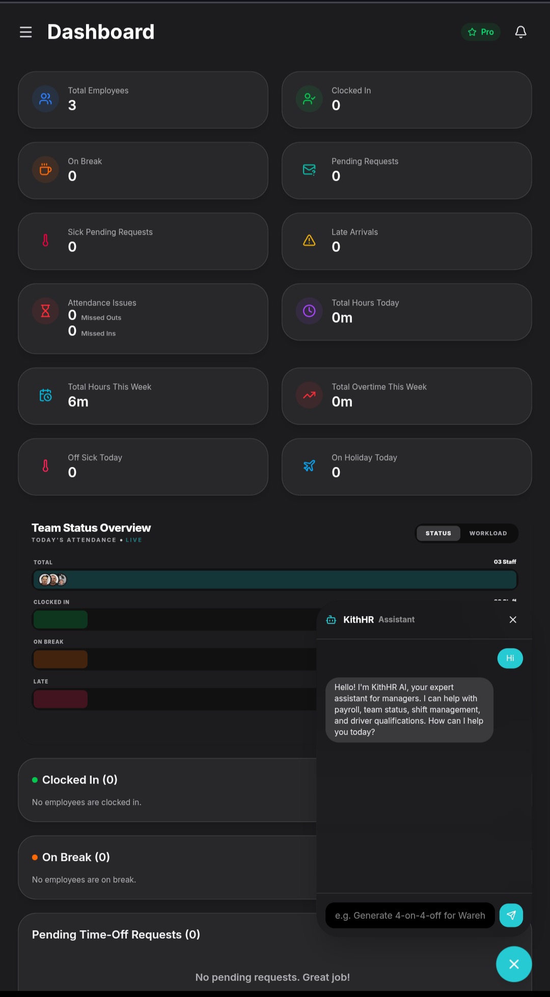 Screenshot 1 of KithHR
