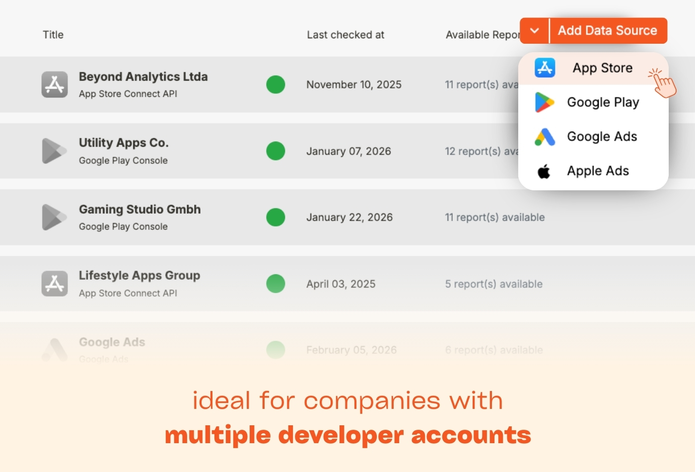 Screenshot 2 of Easy App Reports