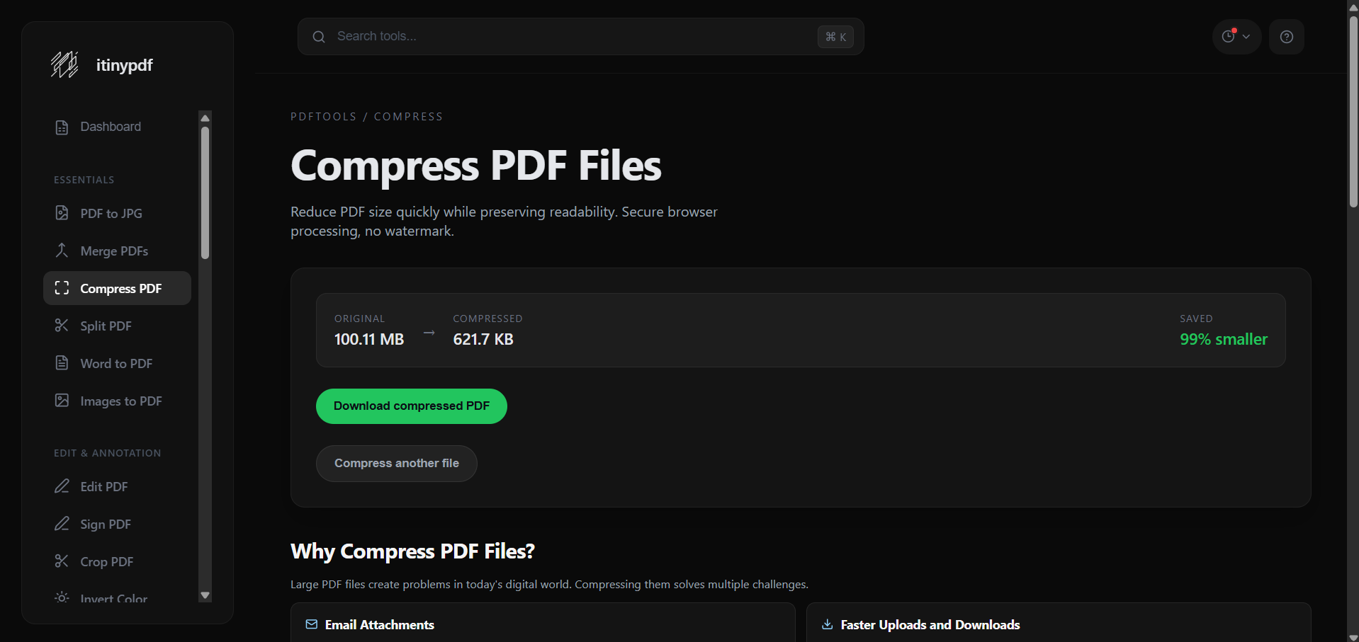 Screenshot 3 of itinypdf