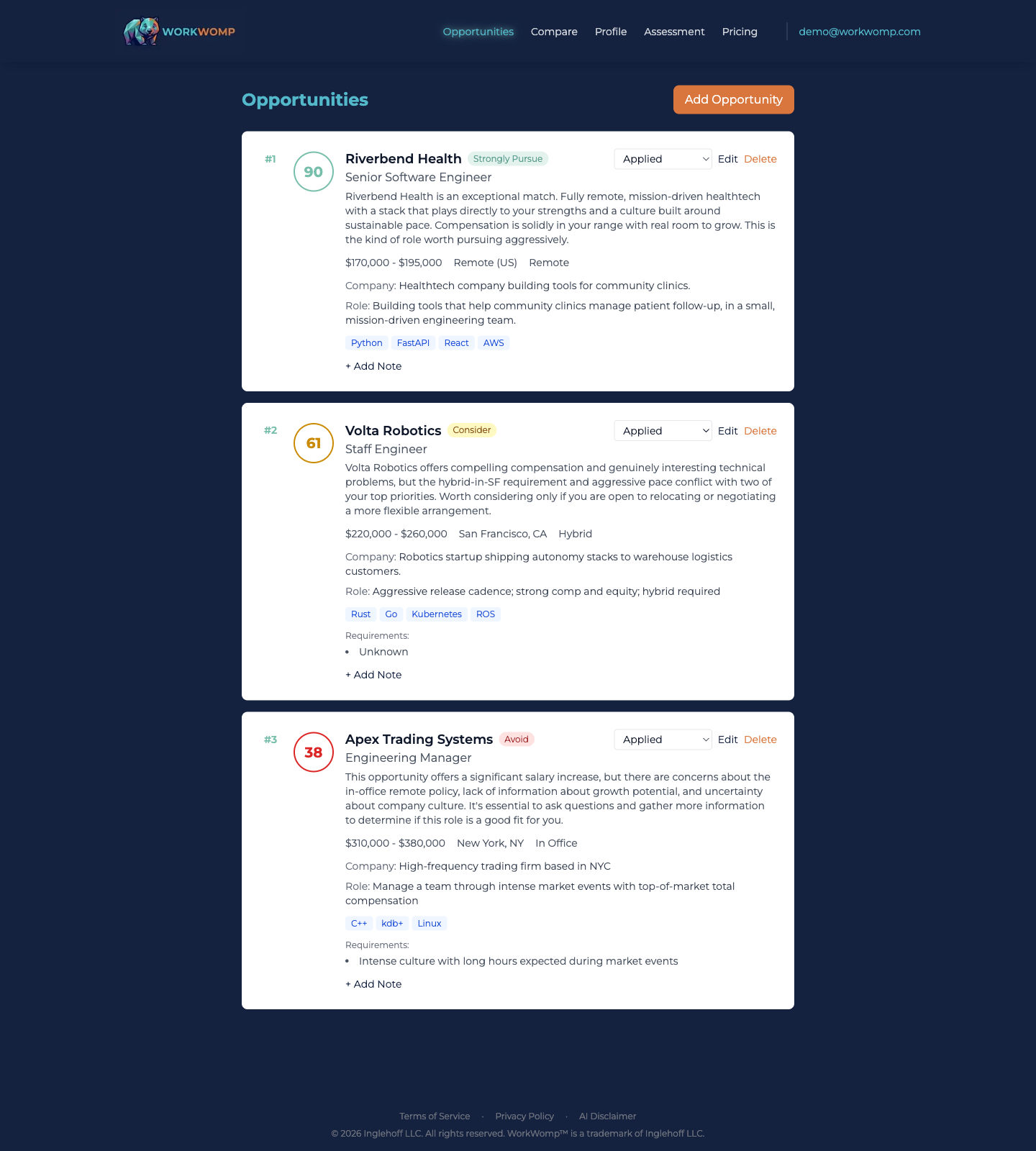 Screenshot 1 of WorkWomp