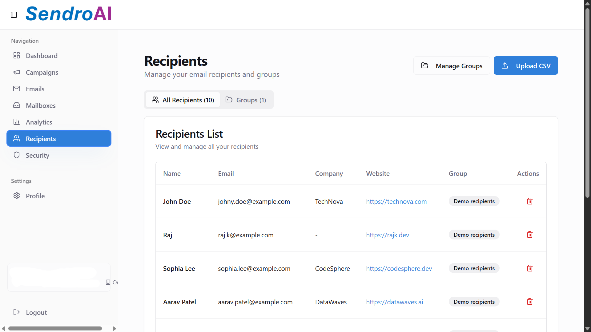 Screenshot 8 of SendroAI