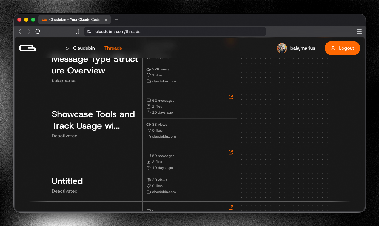 Screenshot 2 of Claudebin