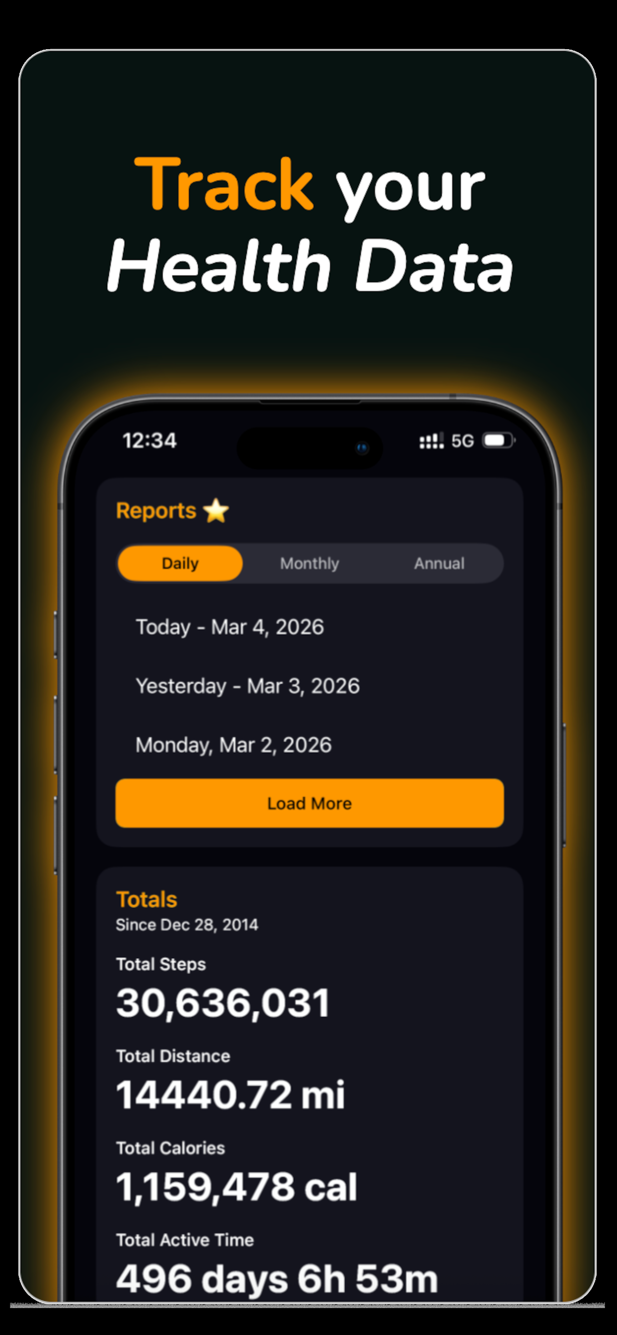Screenshot 4 of StepGoals - Smart Step Counter (iOS)