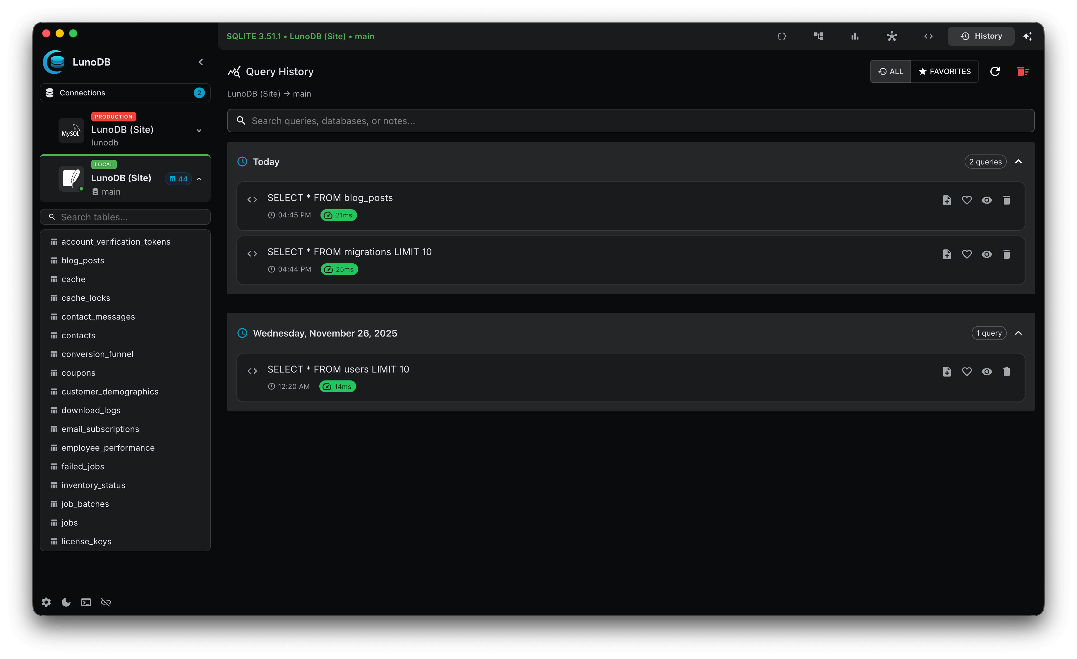Screenshot 7 of LunoDB - Modern Database Software