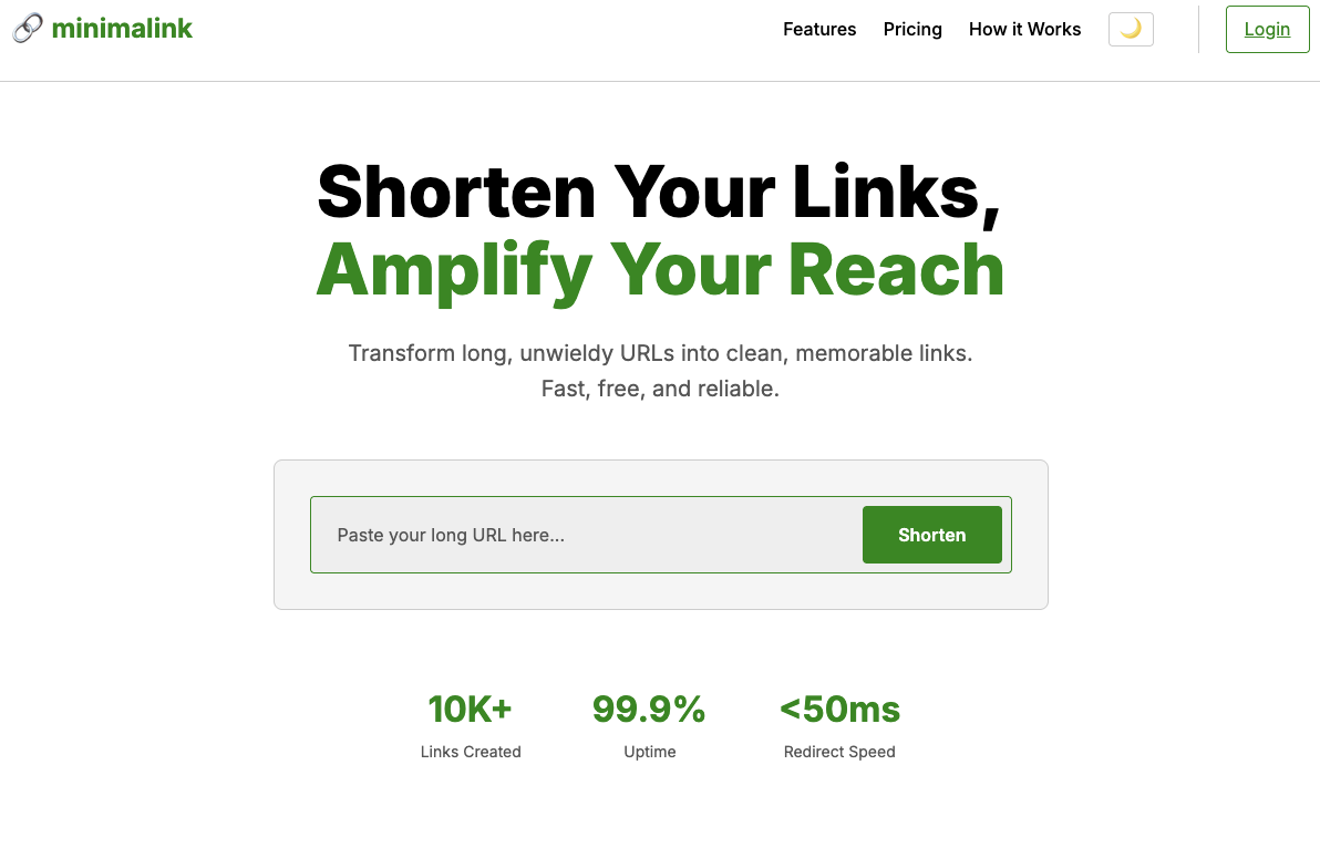 Screenshot 1 of minimalink