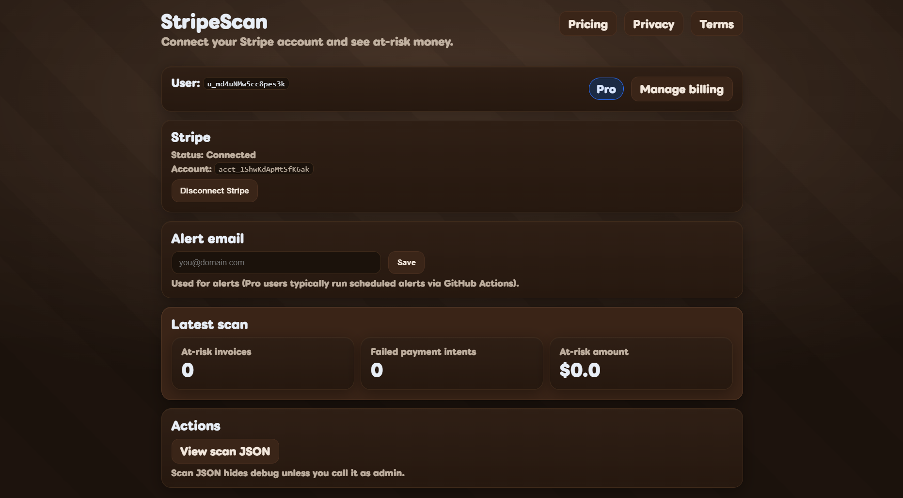 Screenshot 1 of StripeScan