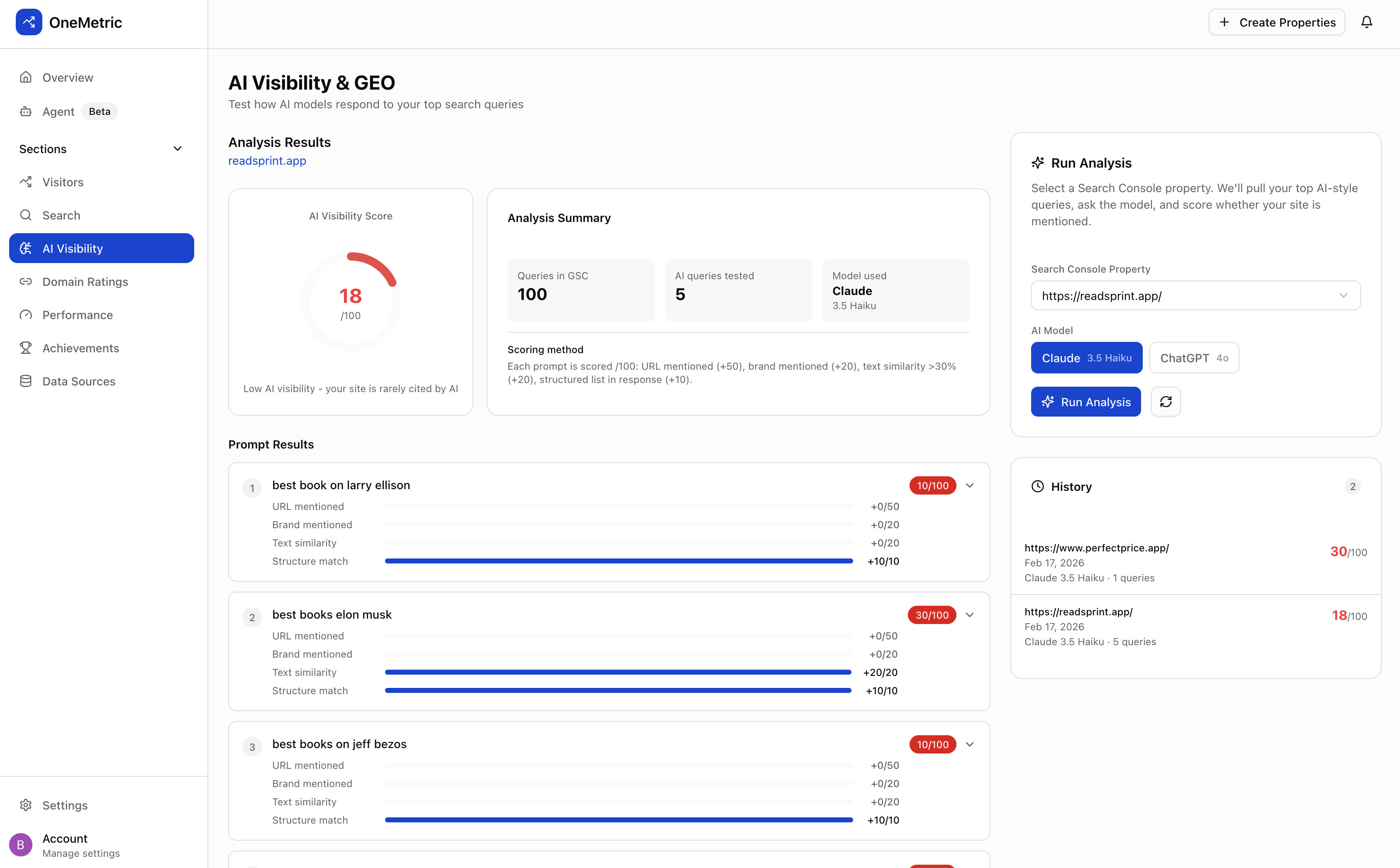 Screenshot 3 of OneMetric