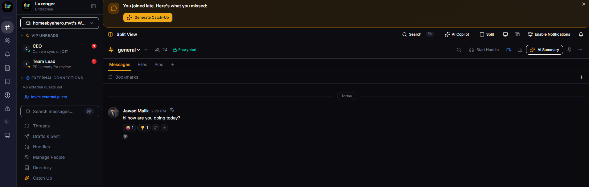 Screenshot 1 of Luxenger