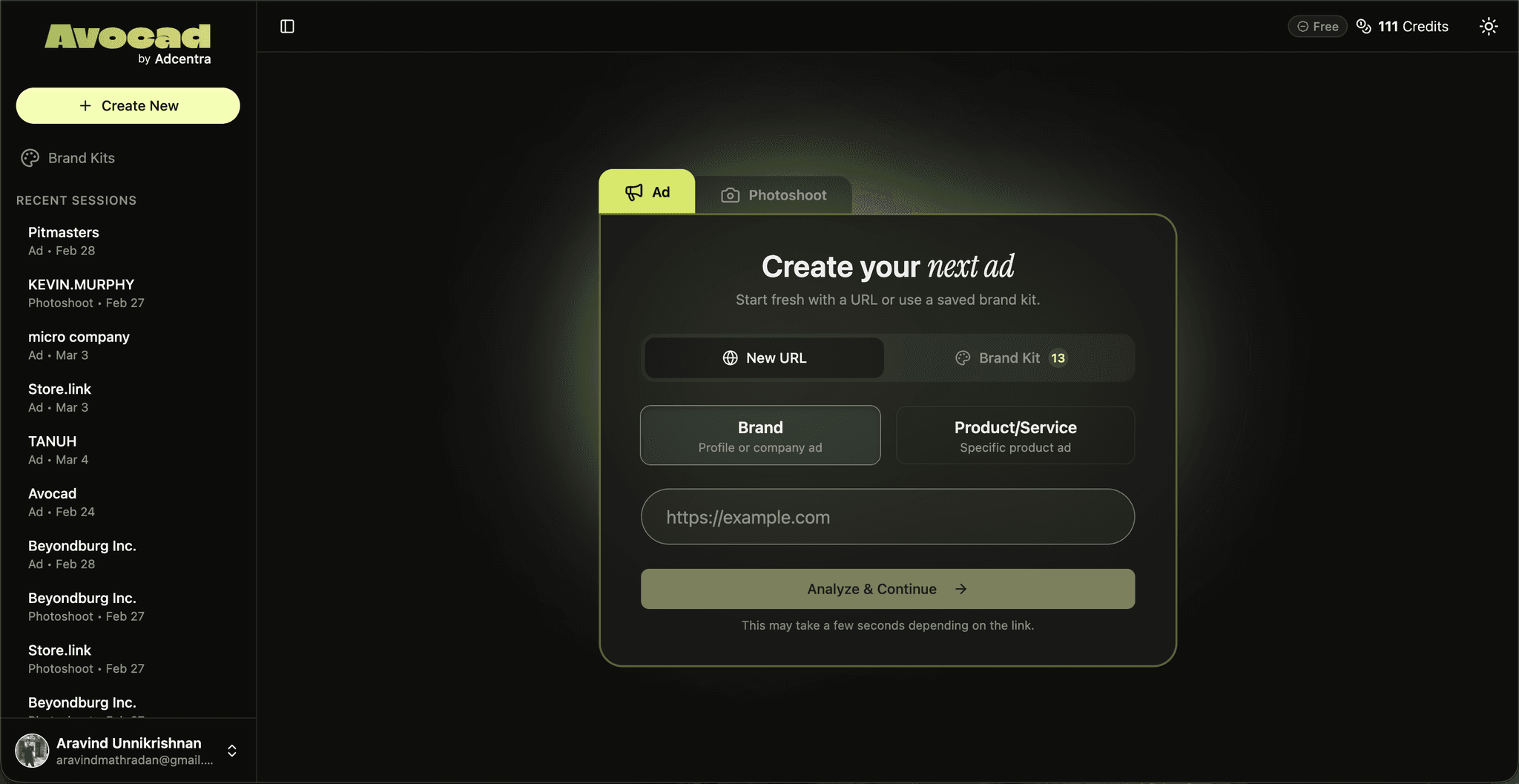 Screenshot 2 of Avocad AI Ad & Photoshoot Generator