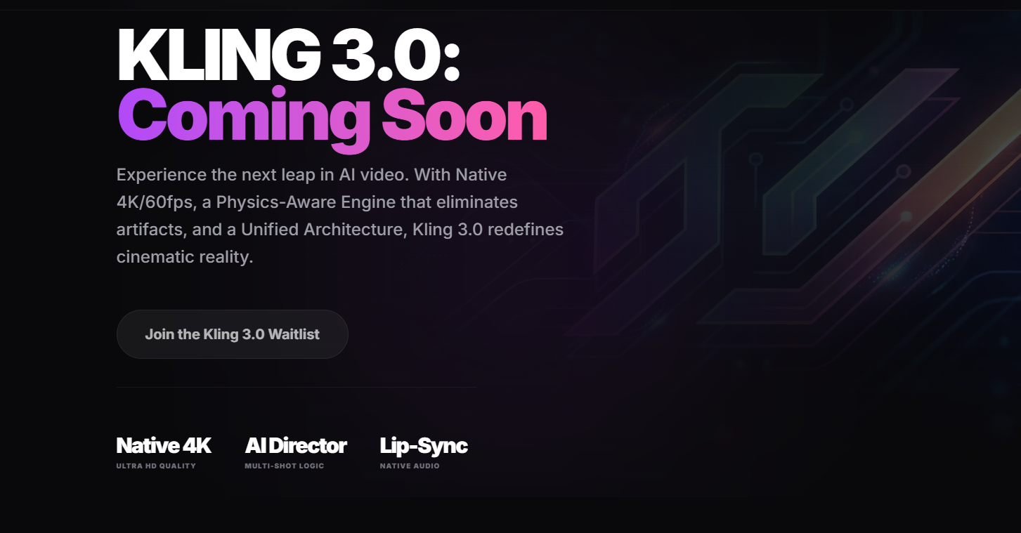 Screenshot 1 of Kling 3.0