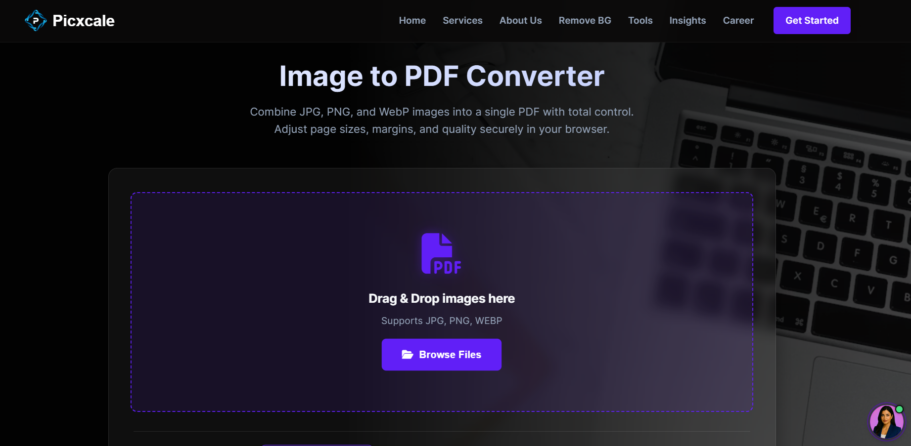 Screenshot 1 of Client Side PDF Editor | Image to PDF
