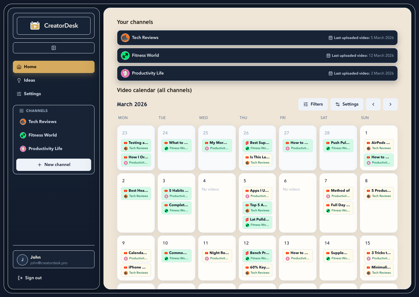 Screenshot 2 of CreatorDesk