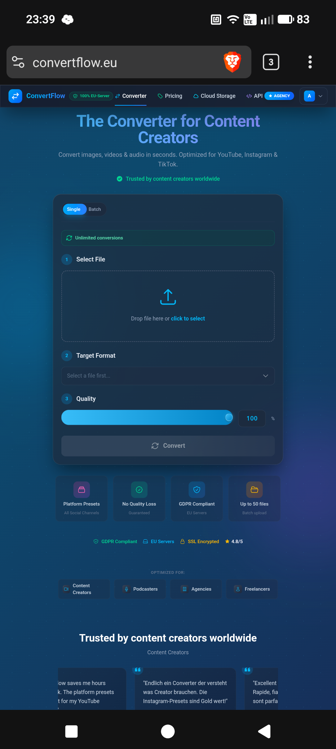 Screenshot 1 of ConvertFlow
